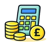 Budget Calculator Icon Budget calculator icon used in budgeting guide