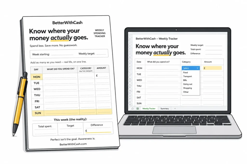 Free budgeting spreadsheet and spending tracker